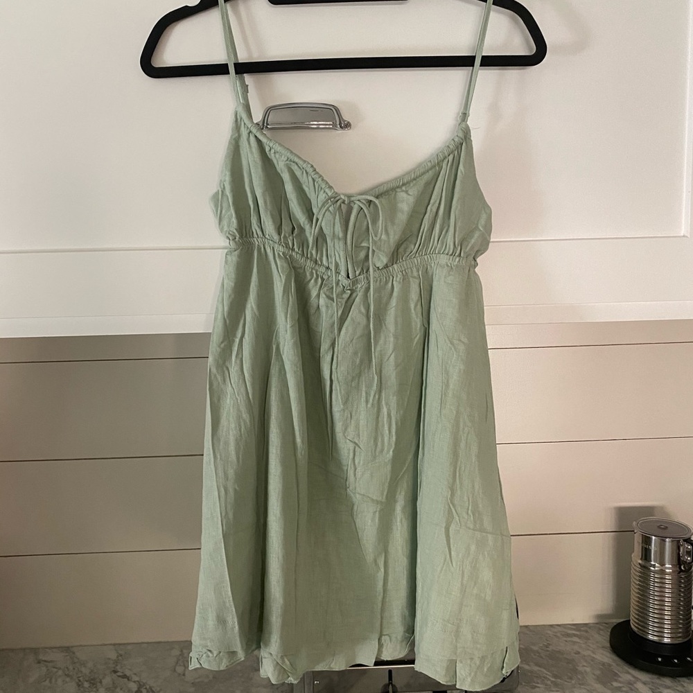 Princess Polly Sage Flowy Dress